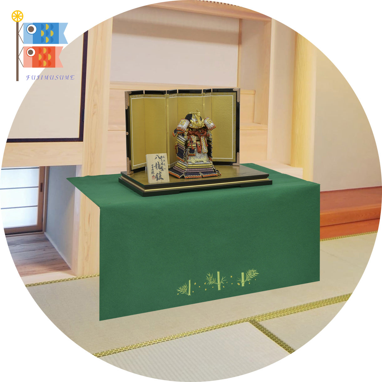 御所人形　藤娘　お正月飾り　錦月三浦屋作 久月 羽子板 お祝い 初正月 コンパクト ミニ 豆羽子板 藤娘 8寸